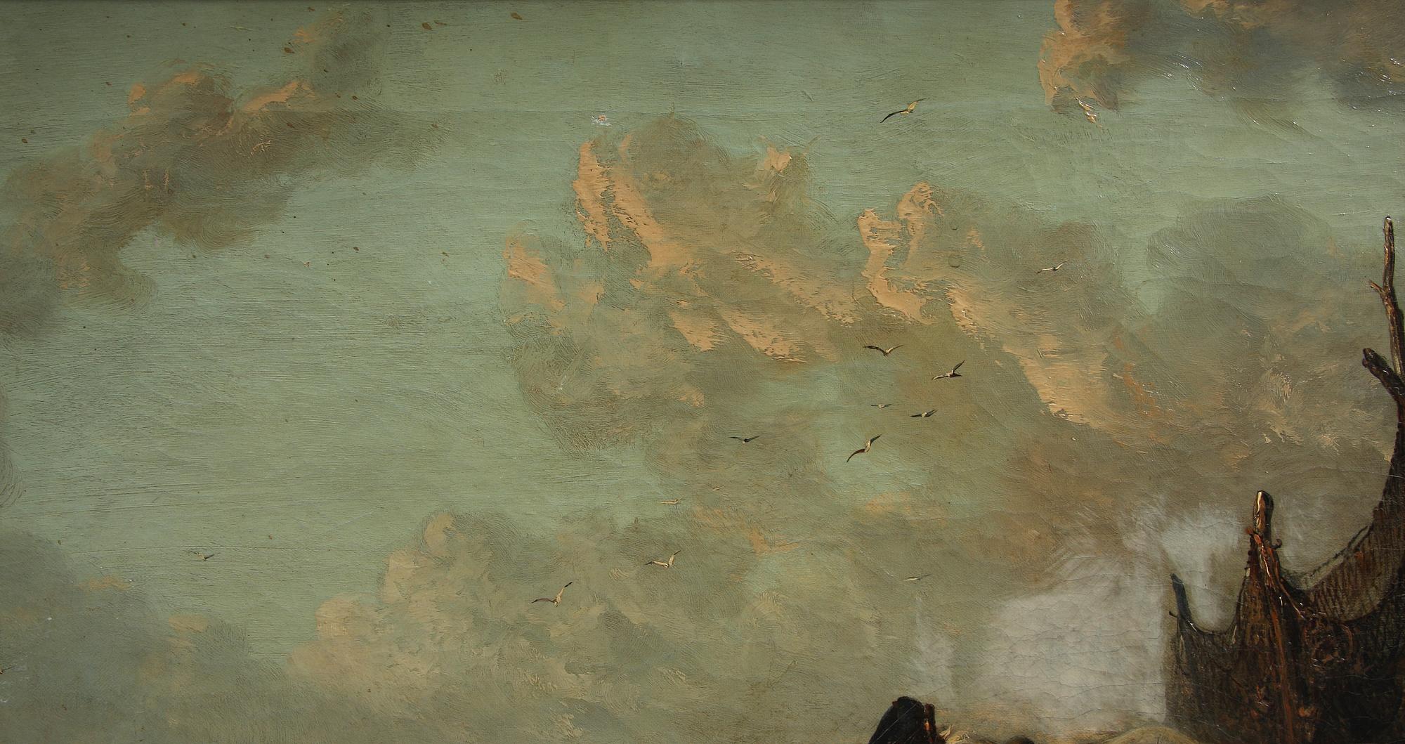 OKÄND KONSTNÄR, olja på duk, 1800-tal.