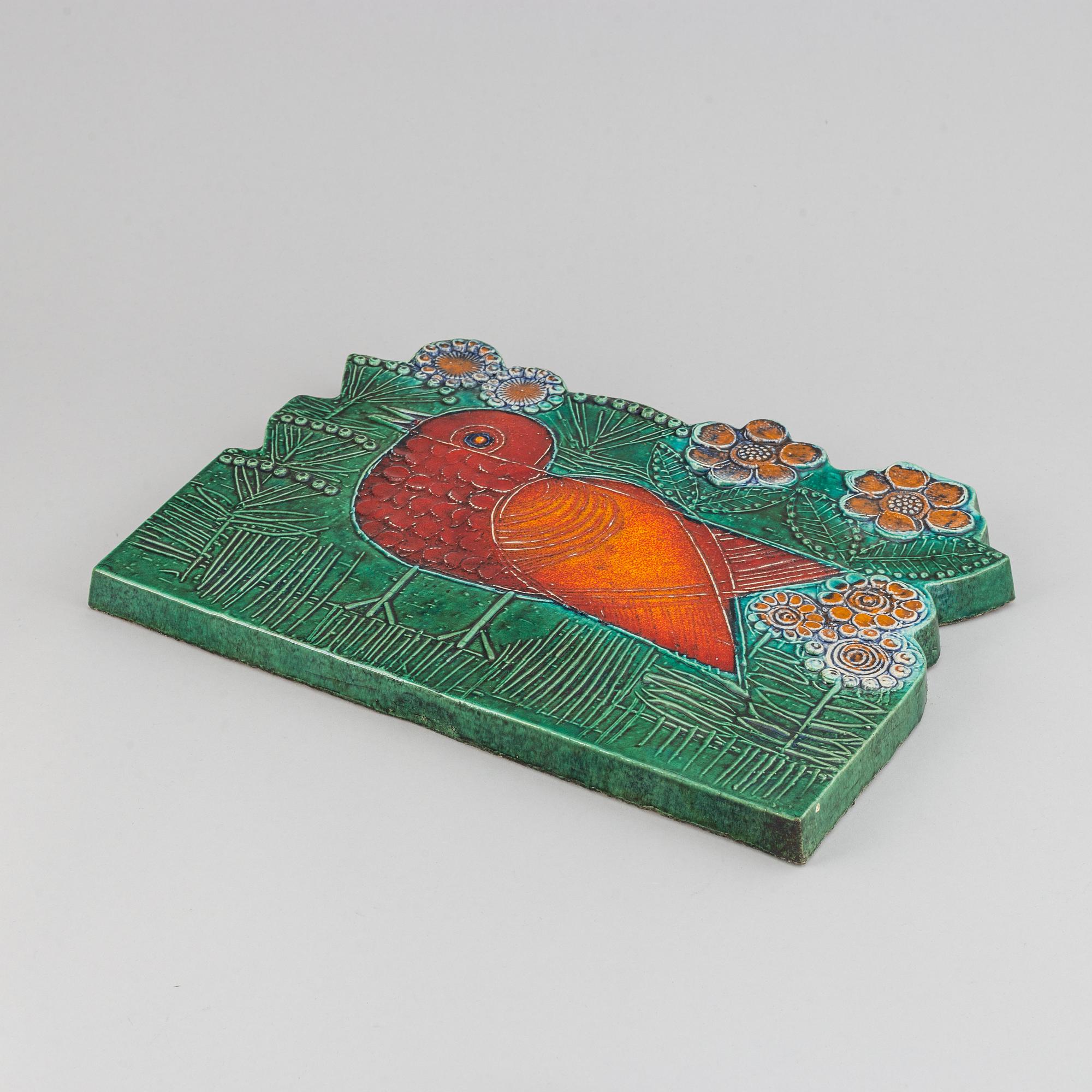 LISA LARSON, a stoneware wall placquer, Gustavsberg.