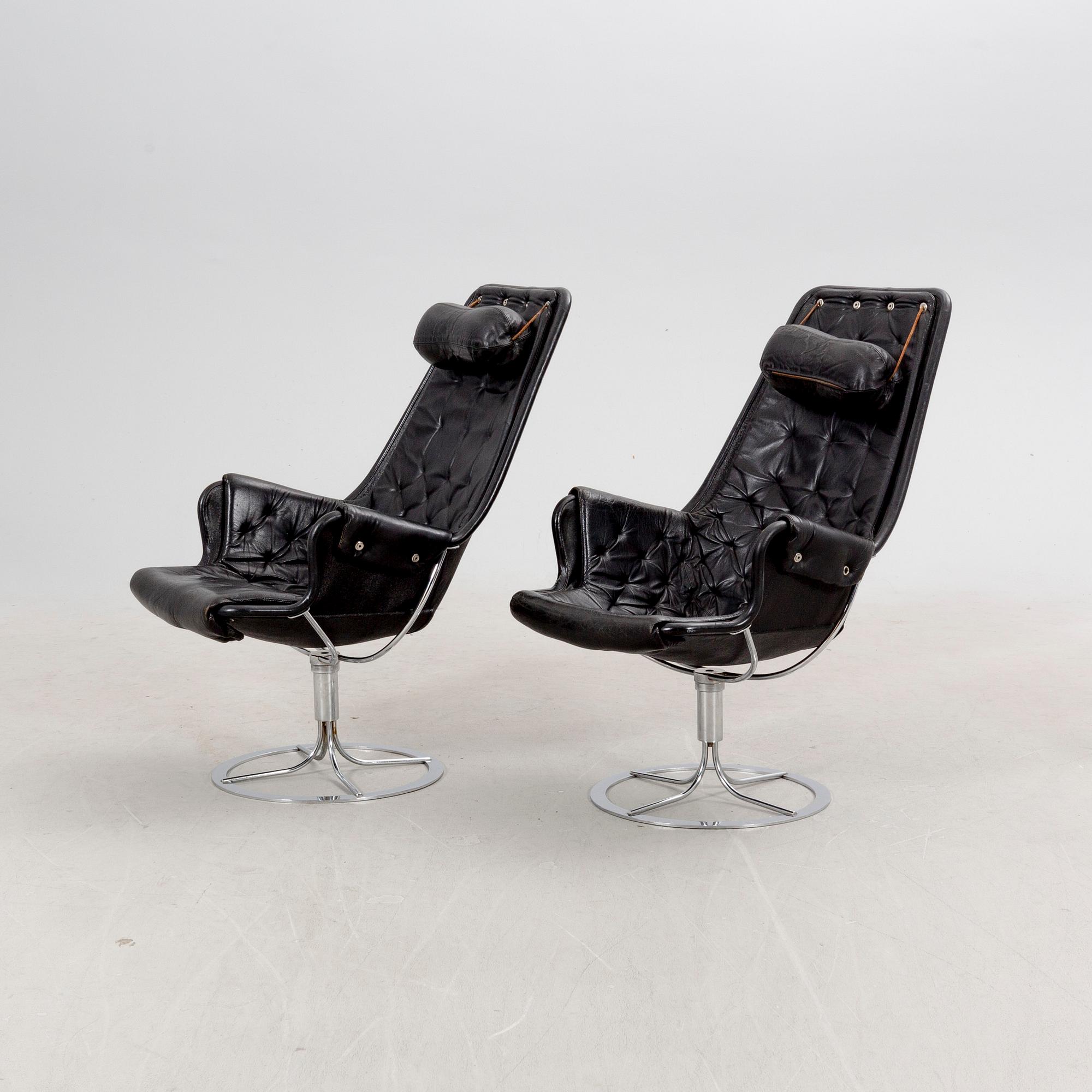 Bruno Mathsson, fåtöljer, ett par, "Jetson", Dux.