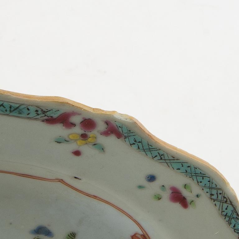 Assietter 7 st Kina 1700-tal porslin.