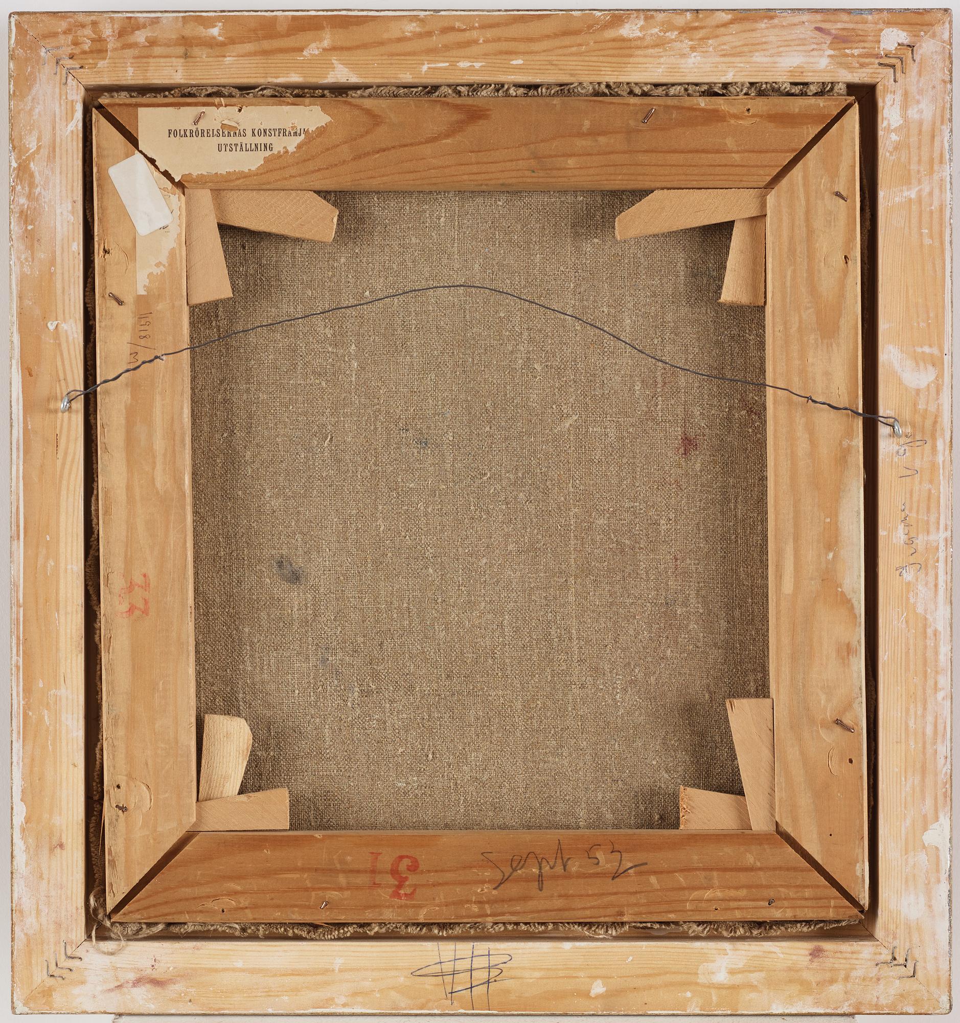 Torsten Renqvist,  oil,on canvas, signed.