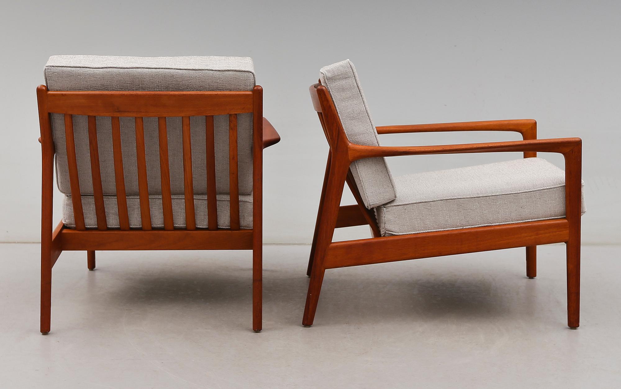 FÅTÖLJER, 1 par, "USA 75", Folke Ohlsson, Dux, 1900-talets andra hälft.