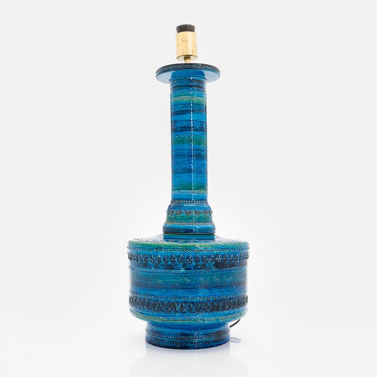 Aldo Londi, a mid-20th-century  'Rimini blu' floor lamp /table lamp for Bitossi, Italy.