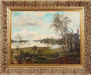 EDVARD BERGH, olja på duk, signerad.
