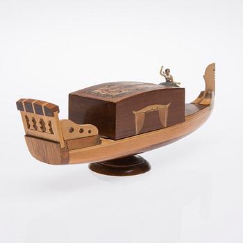 SPELDOSA, trä, 1900-talets mitt.