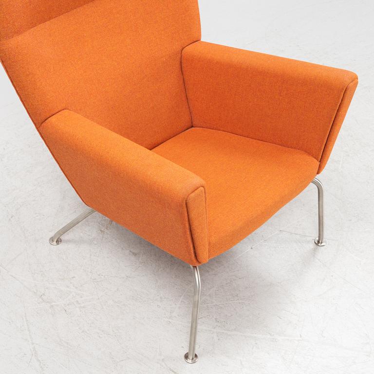 Hans J. Wegner, a 'Wing chair/model CH445' armchair, Carl Hansen & Søn, Denmark.