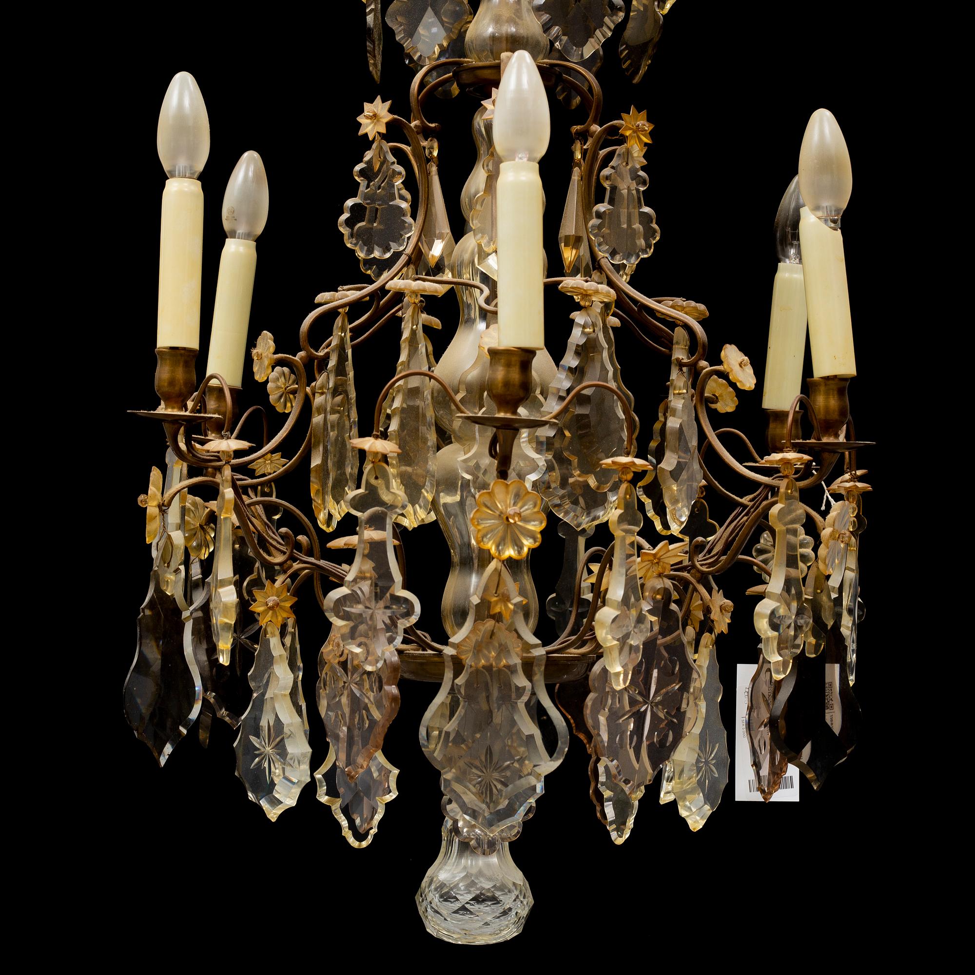 A baroque style ceiling light, first half of the 20th century.
