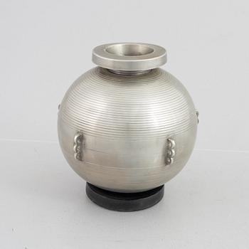 Sylvia Stave, a model 5497 pewter vase, C.G. Hallberg, presumably 1930's.