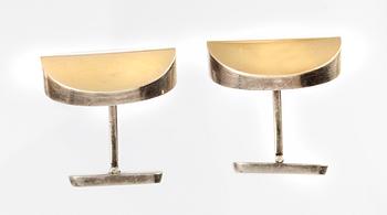 A pair of Sigurd Persson sterling cuff-links, Stockholm 1970.