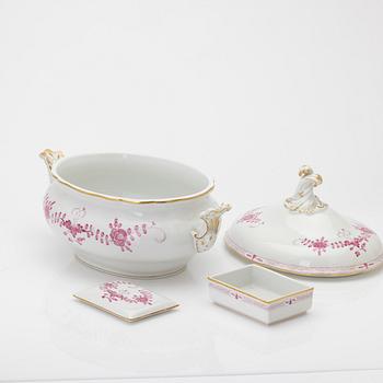 Meissen, Terrin samt lockask, porslin, 1900-tal.