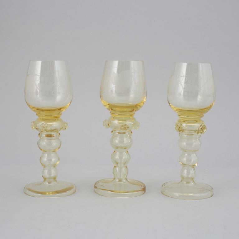 Remmare, 8 st, glas, 1900-tal.