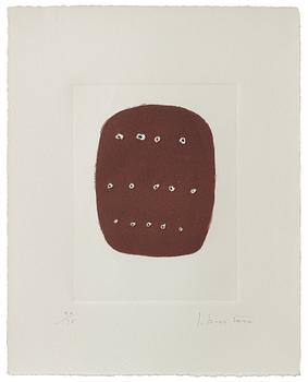 607. Lucio Fontana, Untitled, from: "Dix eaux-fortes. L'Épée dans l'eau" (Alain Jouffroy).