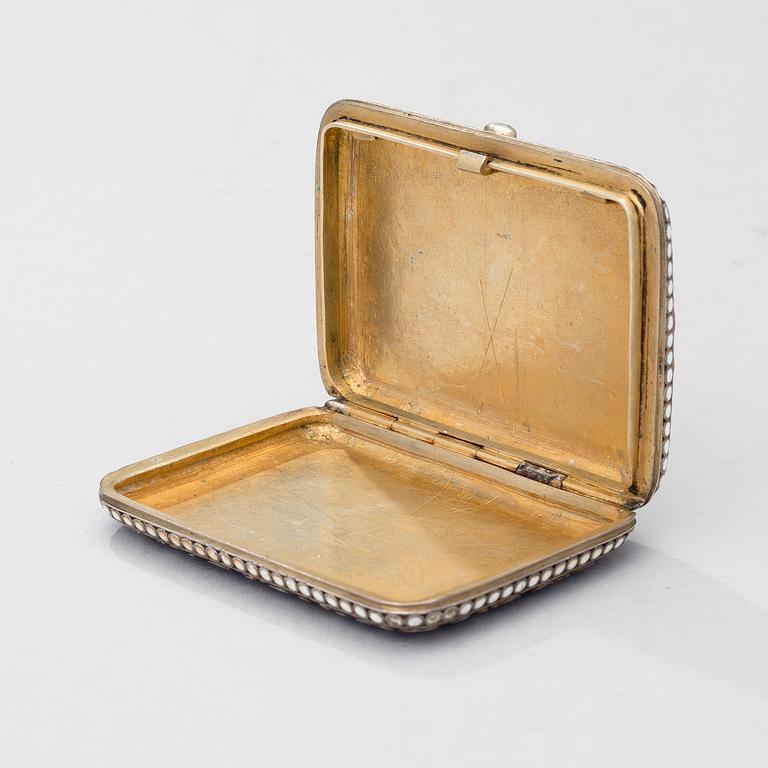 A RUSSSIAN SILVER AND CLOISONNÉ CASE, Moscow 1896-1908, Vasili Andreev.