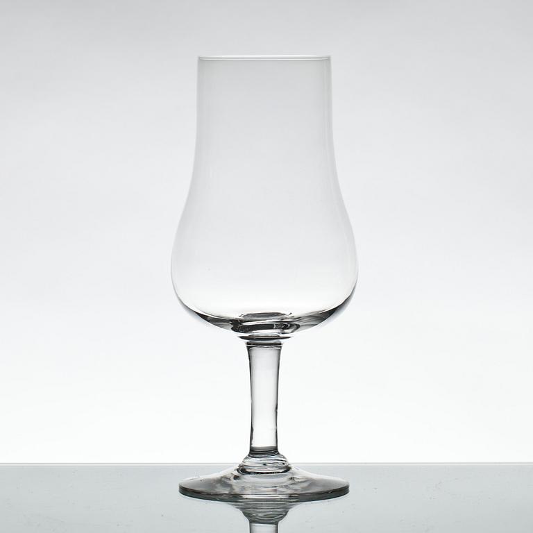 RESESCHATULL och VINPROVARGLAS, 6 st, 1900-tal.