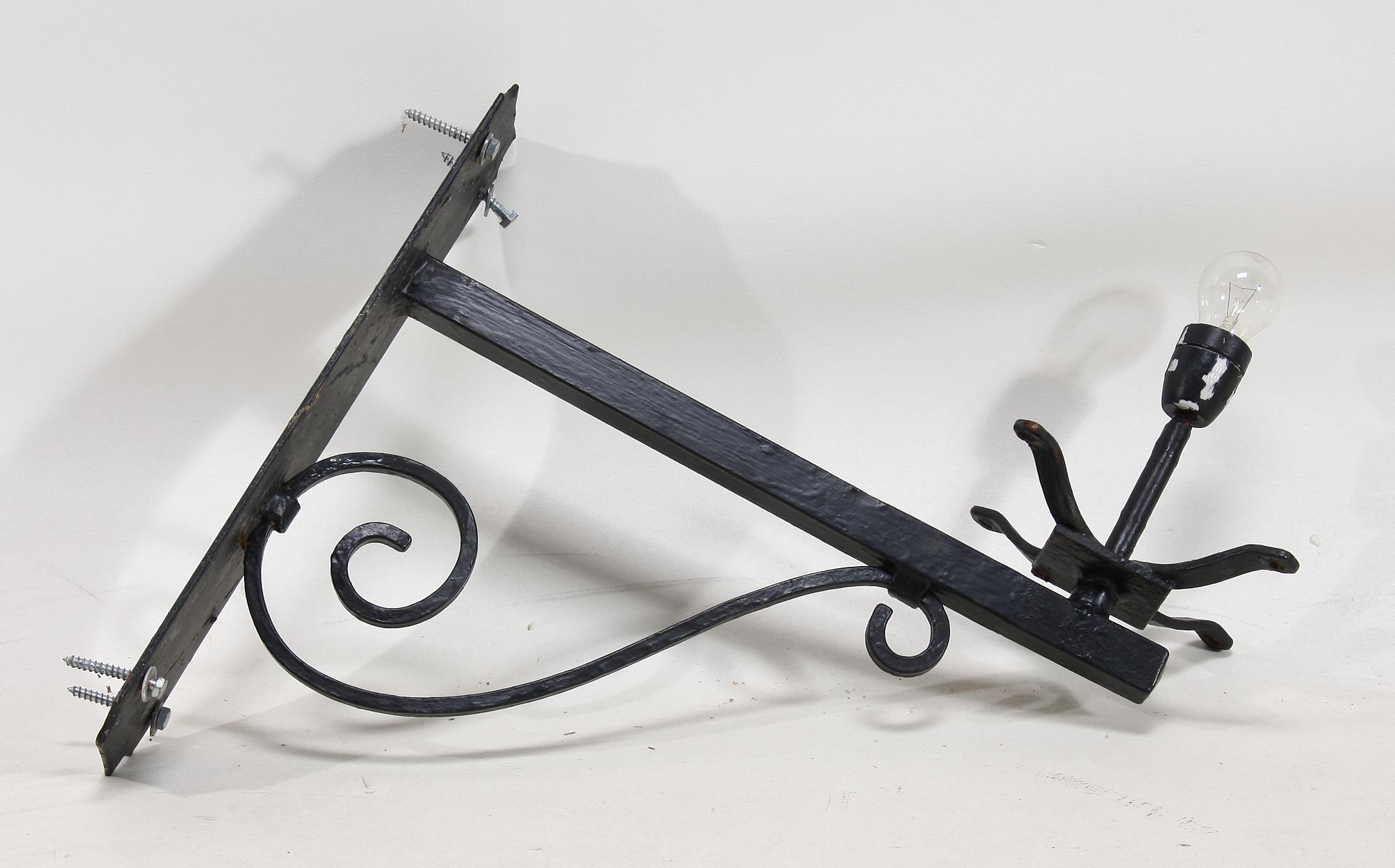LYKTA, metall och glas, 1800-tal.