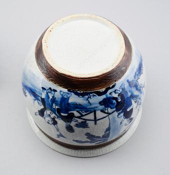 OSTINDISKA FÖREMÅL, 10 delar, porslin, 1800-/1900-tal.