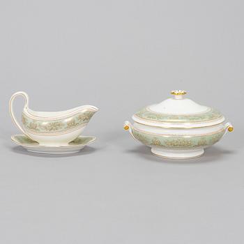 An 81-piece 'Gold Columbia' bone china dinnerware set, Wedgwood, England.