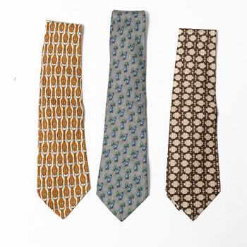 Hermès, ties, 3 pcs.