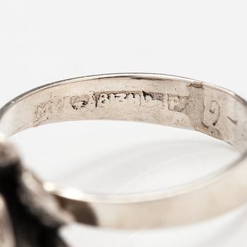 A silver ring and necklace. Martti Viikinniemi, Heinola 1972.