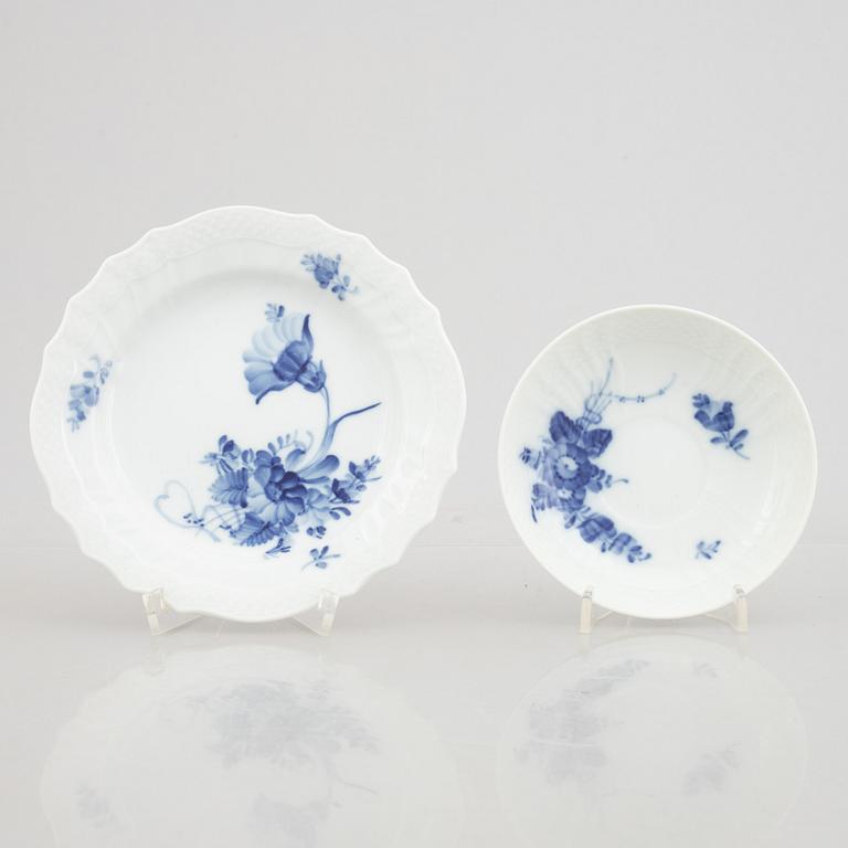 Royal Copenhagen, a 27-piece coffee service, 'Blue Flower', Denmark.
