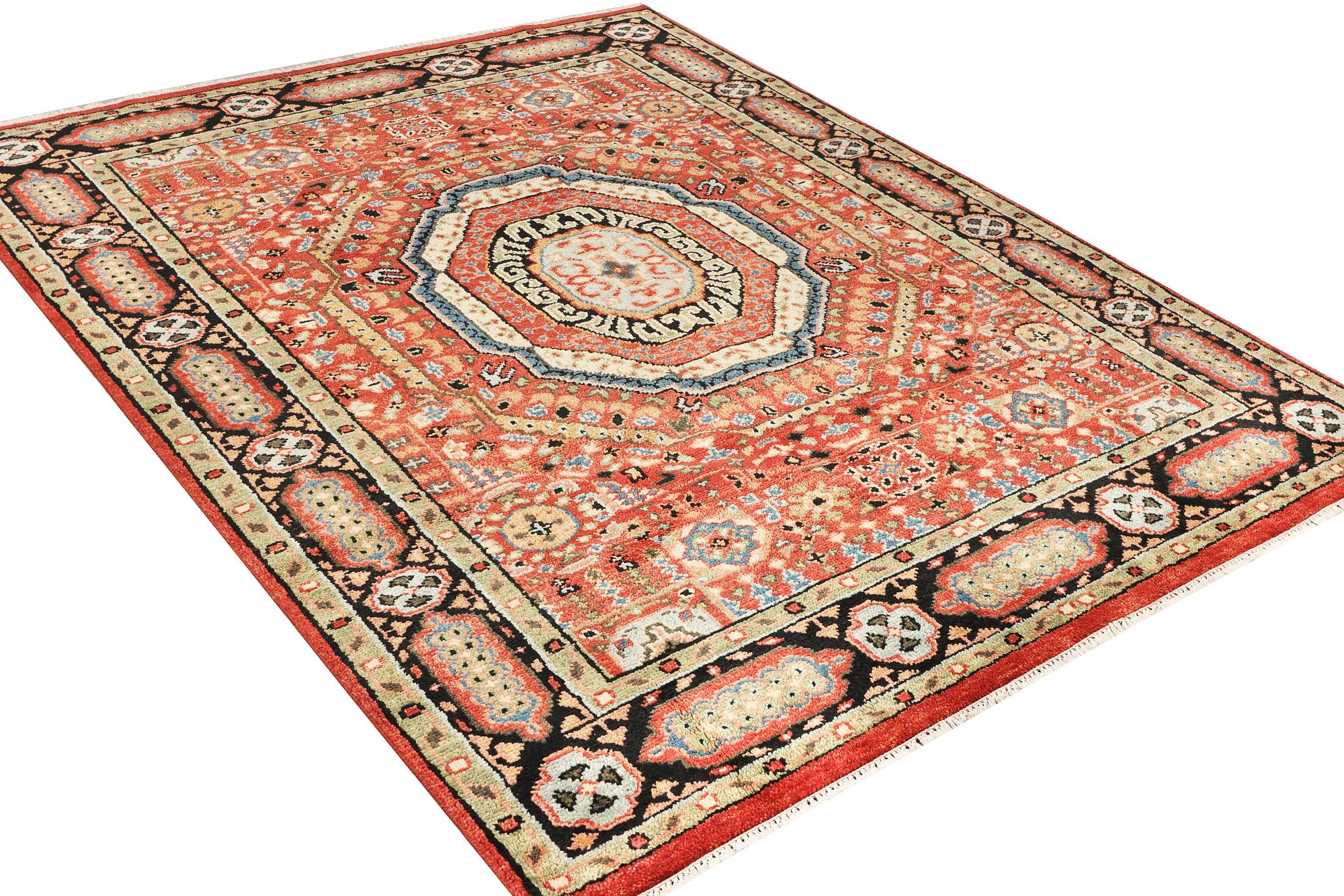 A Mamluk design carpet, c. 304 x 235 cm.