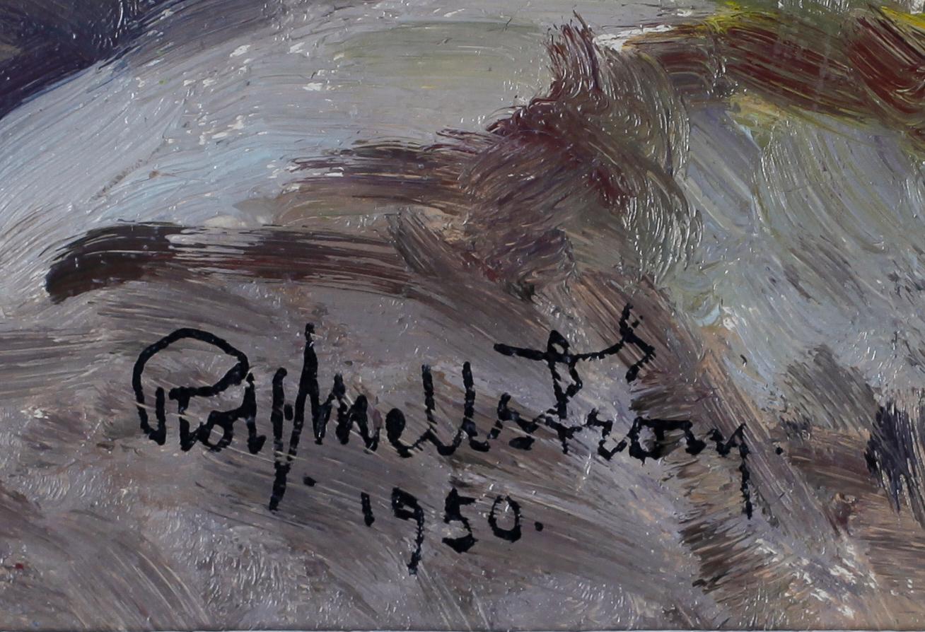 ROLF MELLSTRÖM, olja på pannå, signerad och daterad 1950.