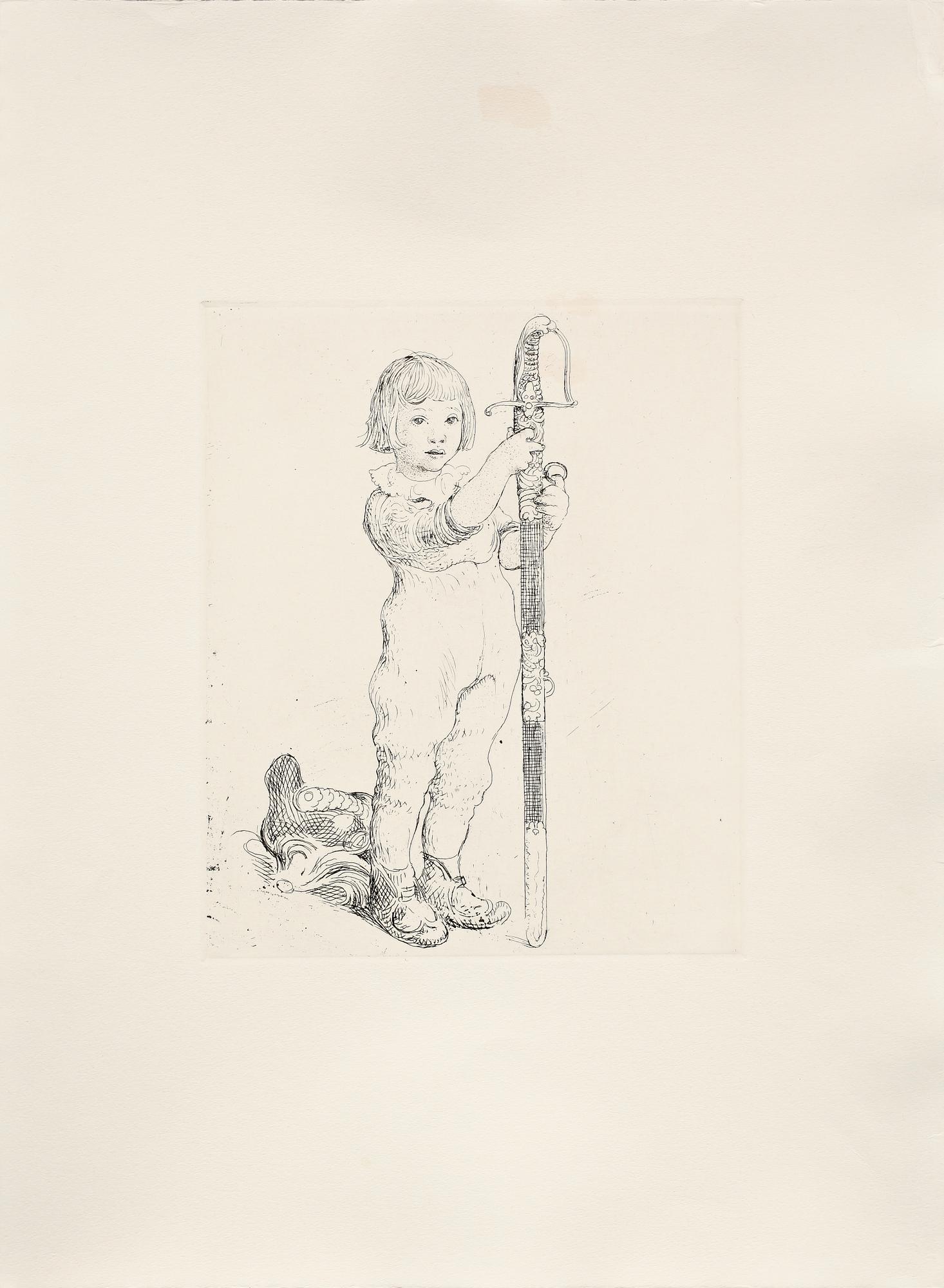 CARL LARSSON, efter, etsningar, 6 st, osign, tryckta 1983, från originalplåtar, numr. 77/360, Hjert&Hjert.