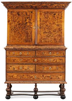 437. A Swedish late Baroque 18th century cupboard.