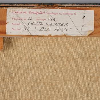 Gösta Werner, "Blå plan".