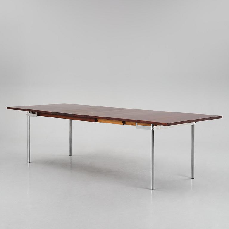 Hans J. Wegner, a rosewood "AT-322" table, Andreas Tuck, Denmark, 1960s.