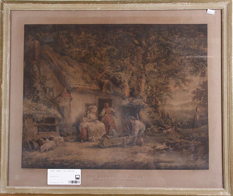 TRYCK, 2 st, 1800-tal.