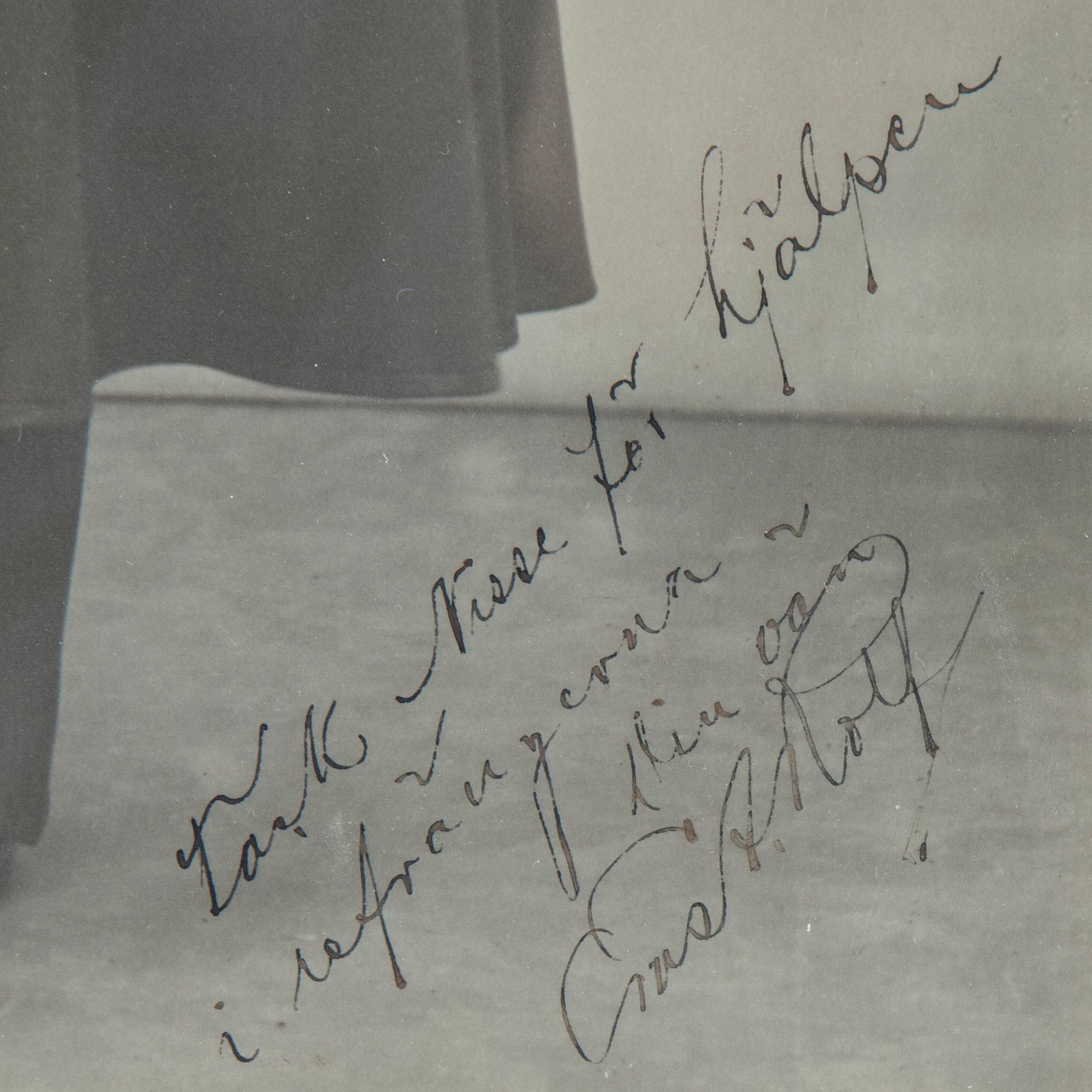ERNST ROLF (1891-1932), egenhändigt signerat fotografi.