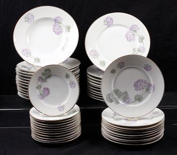 MATSERVIS, 55 delar, porslin, Paul Müller.