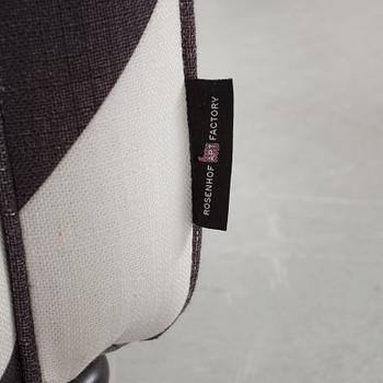 A black and white striped sofa by Rosenhof Art Factory, 21st century.