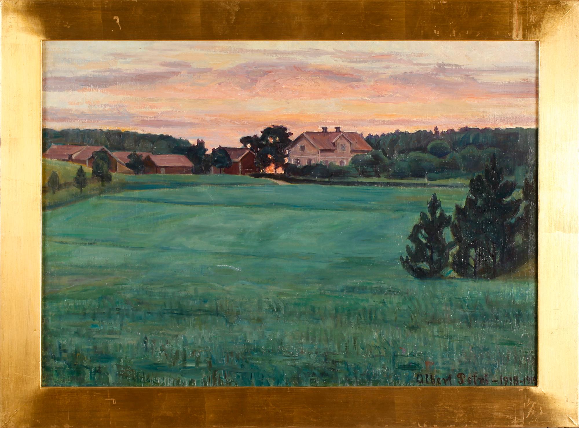 ALBERT PETRI, olja på duk, signerad och daterad 1918-19.