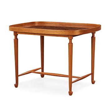 340. Josef Frank, A side mahogany and burrwood table, Svenskt Tenn, model 974.