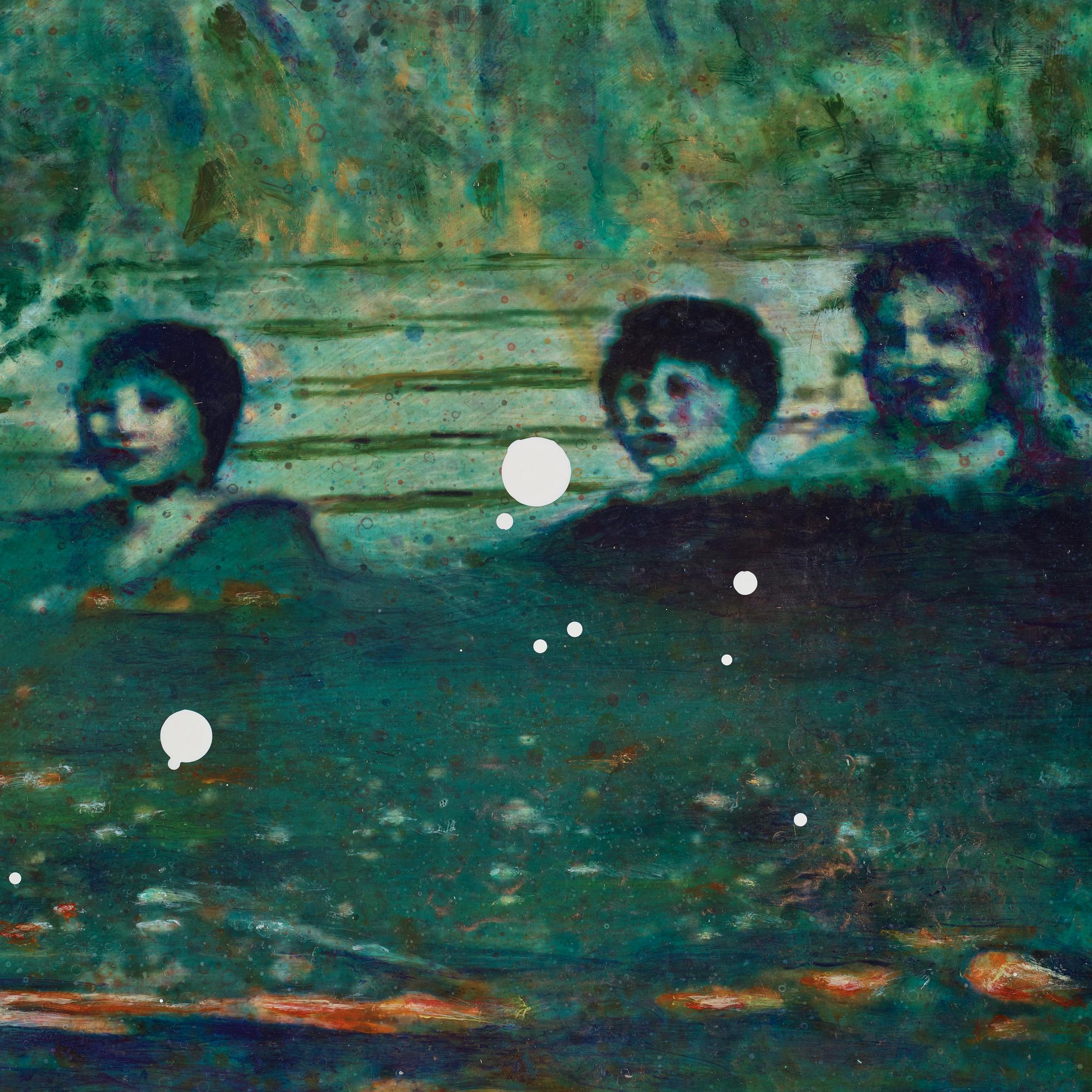 MAX MIKAEL BOOK, mixed media on canvas, signed and dated 2007 on verso.