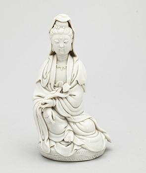 FIGURIN, blanc de chine, Kina, troligen sen Qing dynasti.