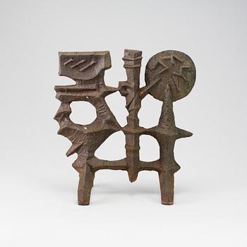 OLLE HERMANSSON, sculpture, iron, signed Husqvarna.