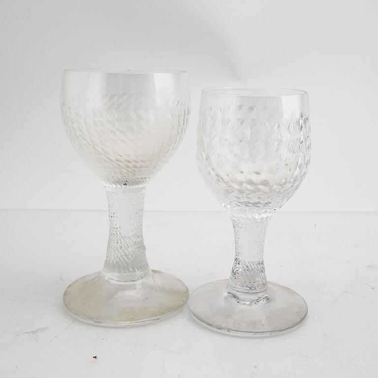 Signe Persson-Melin, glas 15 st provkollektion för Kosta sent 1900-tal.