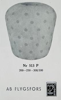 Flygsfors Glasbruk, ceiling lamp, a version of model '51334/513 P', 1940s/50s.