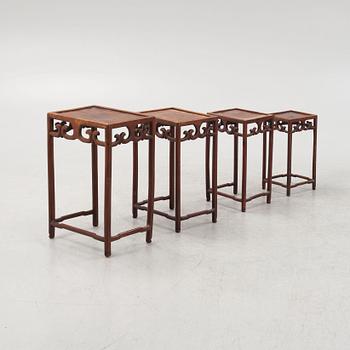 Satsbord, 4 delar, Kina, sen Qingdynasti.