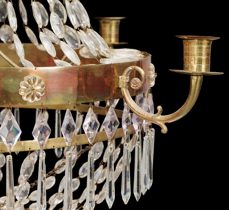 LJUSKRONA, empirestil, sent 1800-tal. H 70.