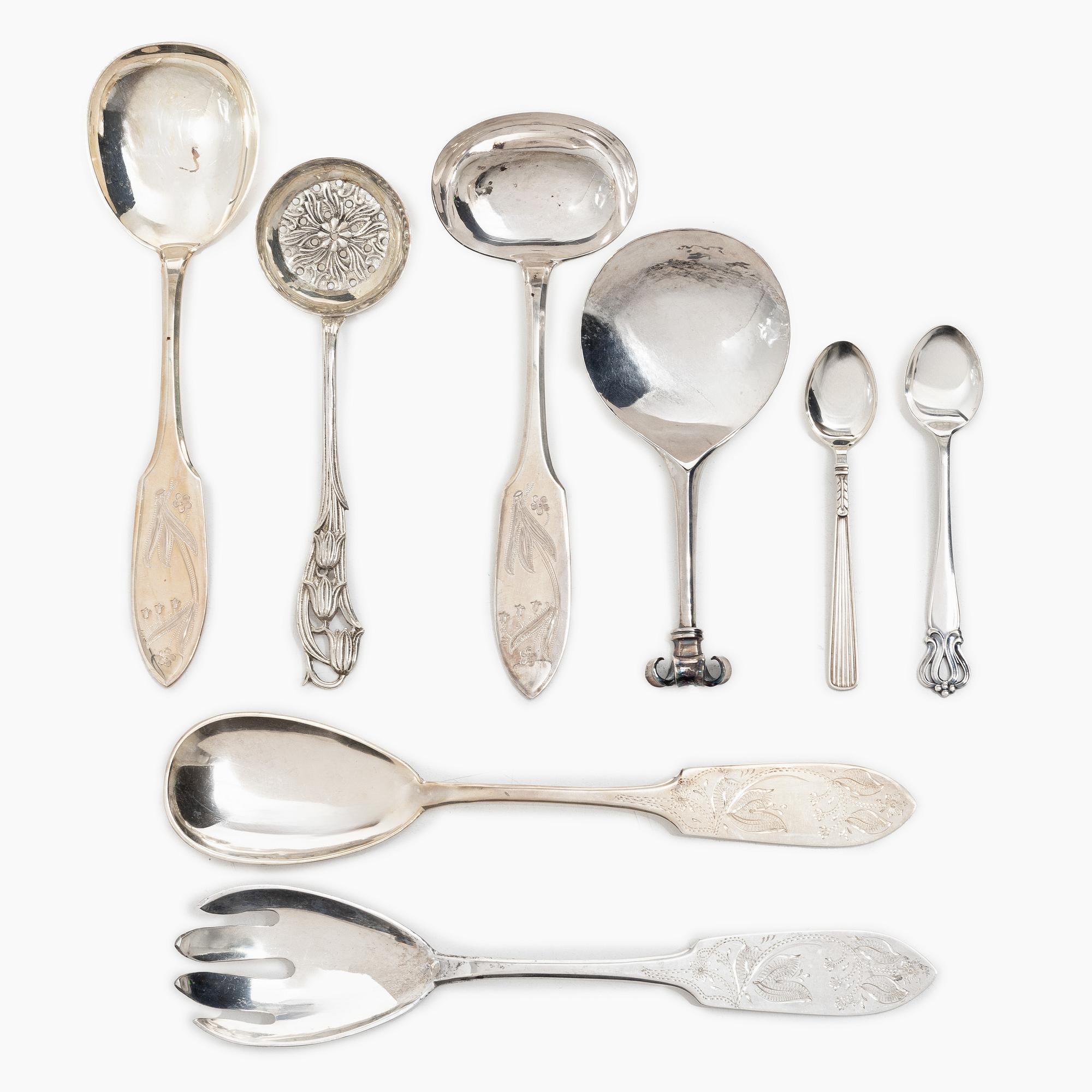 Cutlery, 31 pcs, silver, Sweden 20th century.