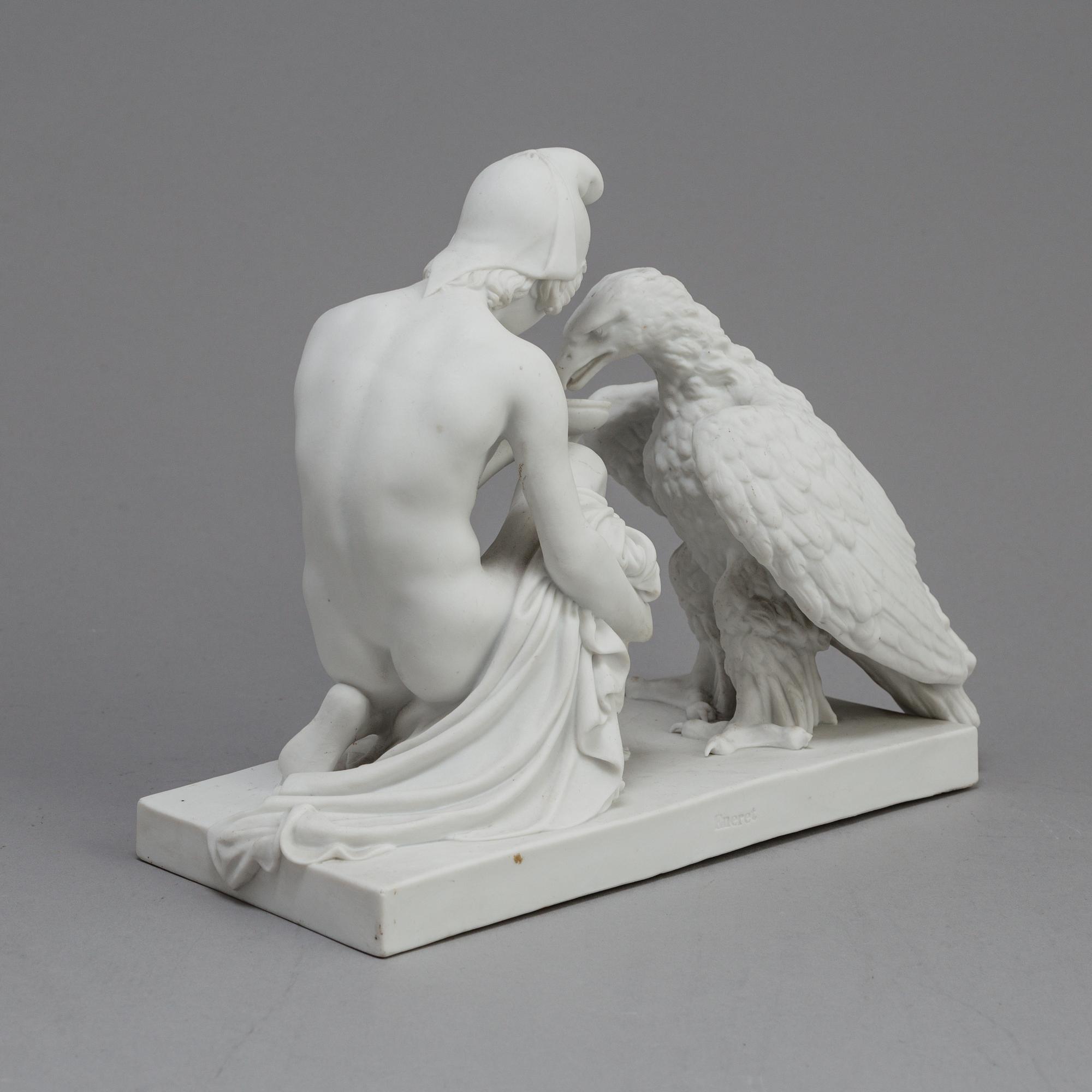 A PARIAN FIGURE after Thorvaldsen, Eneret,  Royal Copenhagen, ca 1900.