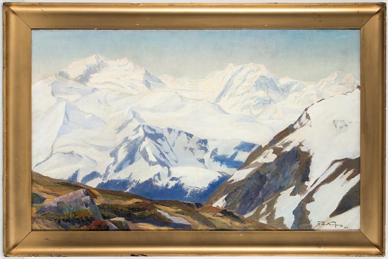 FRITZ BERTHOLD NEUHAUS, Oil on canvas, signed and dated 1912.