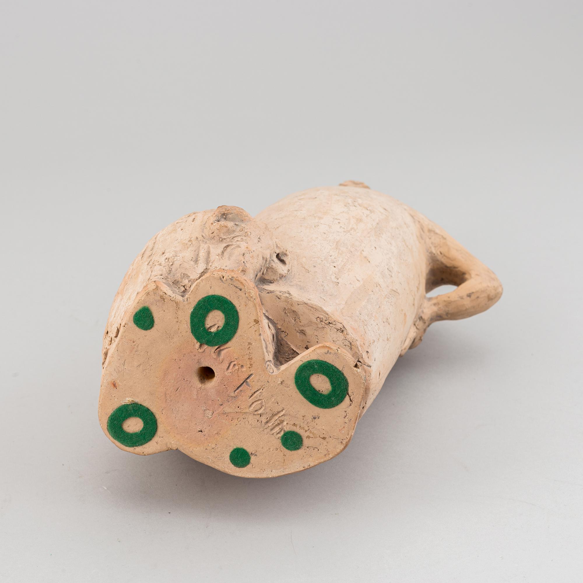 Åke Holm, an earthenware sculpture, signed.