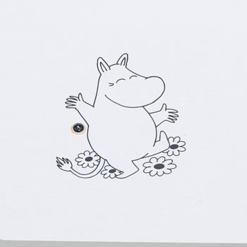 Yrjö Kukkapuro, Children's furniture, two 'Moomin S chairs'  and a table collaboration with Modeo and Moomin Characters.