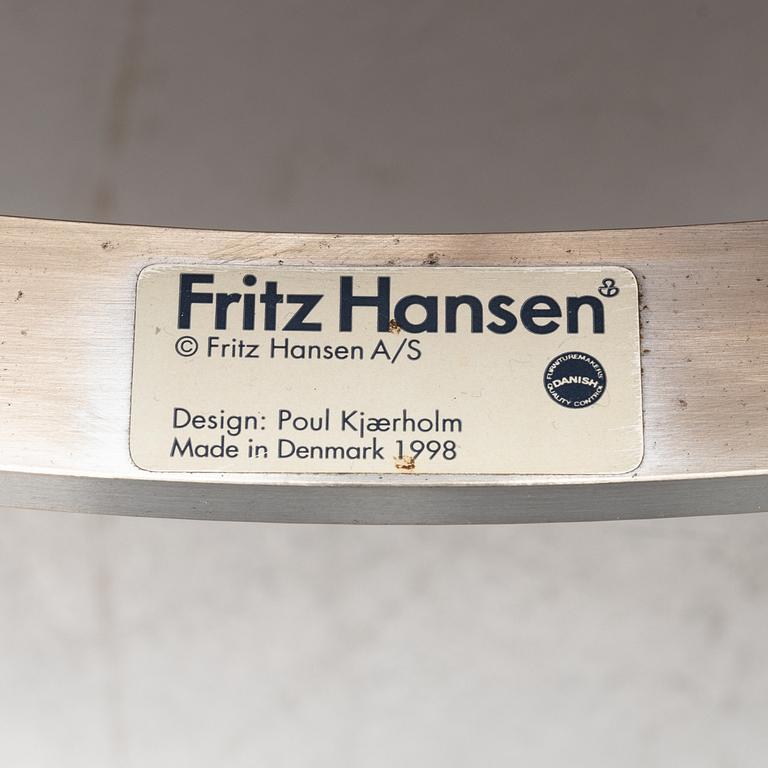 Poul Kjaerholm, fåtölj, PK22, Fritz Hansen, Danmark, daterad 1998.