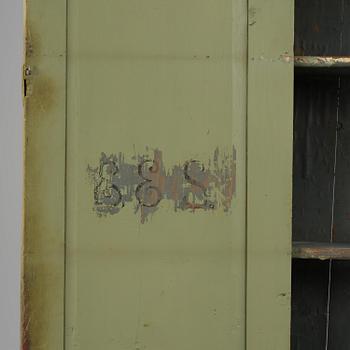 A Swedish polychrome-painted rococo cabinet, late 18th century.